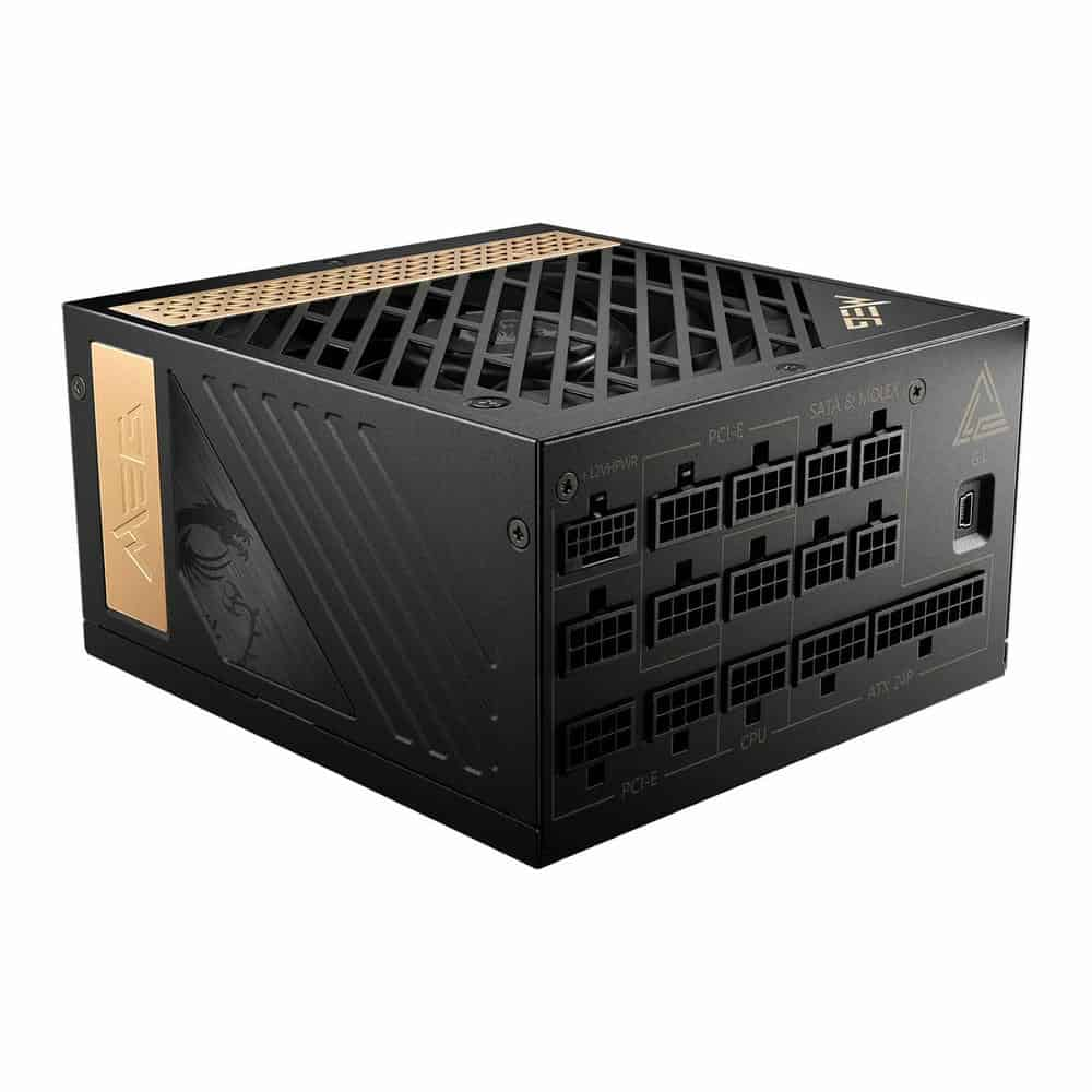 (image for) MSI MEG Ai1300P PCIE 5 1300W PCIE 5 80+ Platinum Power Supply ATX3.0